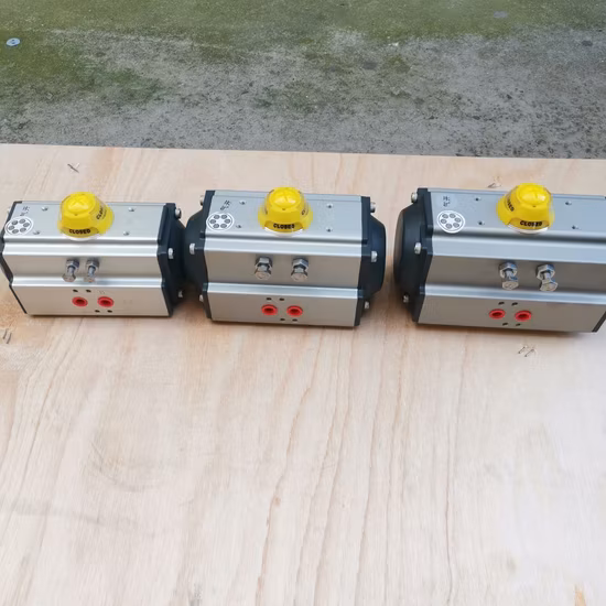 Pignone a cremagliera in alluminio IP67 pneumatico/elettrico Singolo a doppio effetto Coppia pneumatica Ritorno a molla Attuatore lineare rotativo da 90/120/180 gradi per valvole a sfera (JN